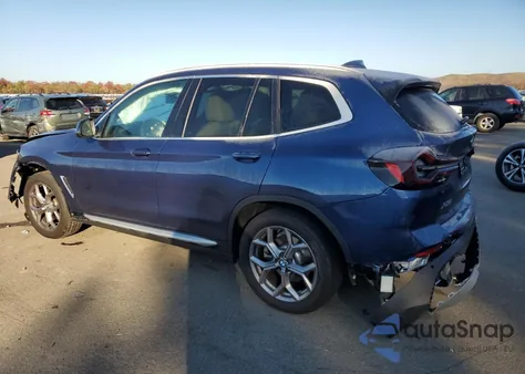 2022 BMW X3 xDrive30I из США, поврежденный, VIN 5UX53DP08N9N42037
